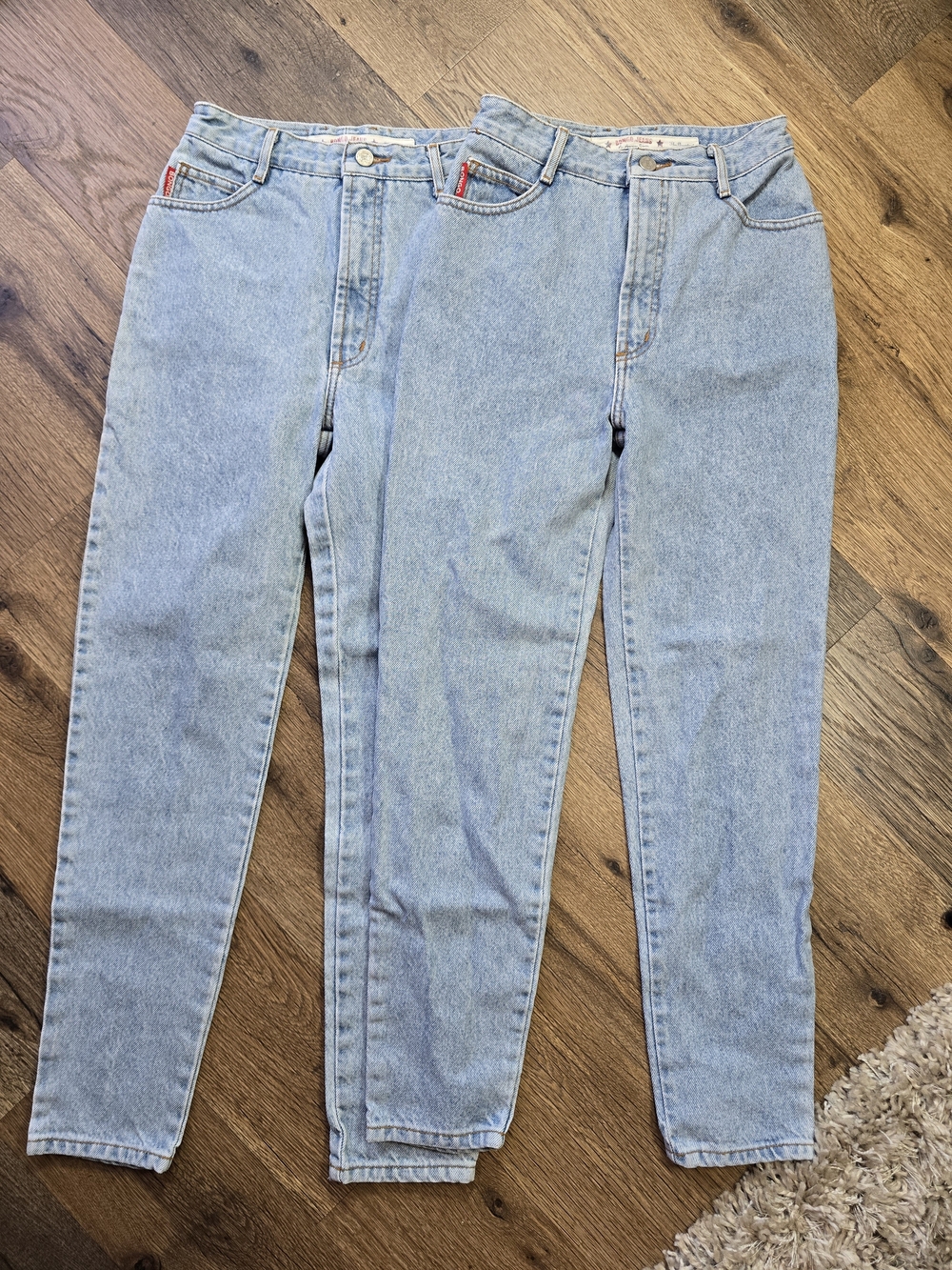 NWOT Vintage 80s 90s Bongo Light Wash Blue Women’s High-Rise Jeans X 2
